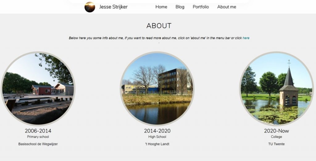 Portfolio Website 1st Iteration